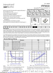 PB-IRF6633 datasheet pdf International Rectifier