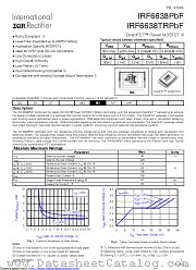IRF6638 datasheet pdf International Rectifier