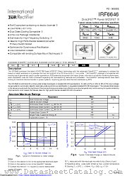 IRF6646TR1 datasheet pdf International Rectifier