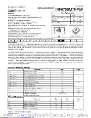 IRF6785 datasheet pdf International Rectifier