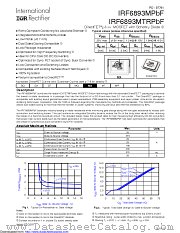 IRF6893MTR1PBF datasheet pdf International Rectifier