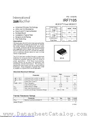 PB-IRF7105 datasheet pdf International Rectifier