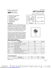 IRF7207TRPBF datasheet pdf International Rectifier