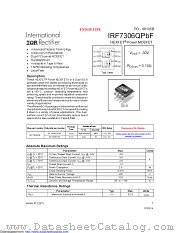 IRF7306Q datasheet pdf International Rectifier