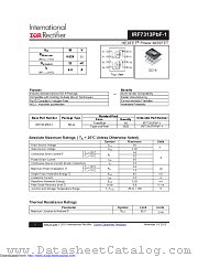 IRF7313TRPBF-1 datasheet pdf International Rectifier