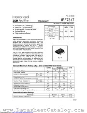 PB-IRF7317 datasheet pdf International Rectifier