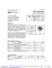 IRF7325TRPBF datasheet pdf International Rectifier