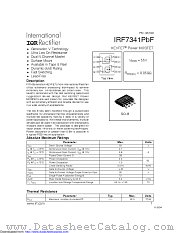 IRF7341PBF datasheet pdf International Rectifier