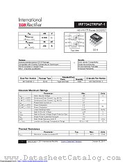IRF7342TRPBF-1 datasheet pdf International Rectifier