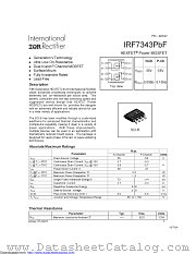IRF7343TRPBF datasheet pdf International Rectifier