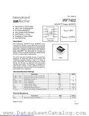 PB-IRF7402 datasheet pdf International Rectifier