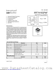 IRF7416QTRPBF datasheet pdf International Rectifier