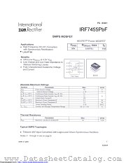 IRF7455TRPBF datasheet pdf International Rectifier