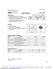 PB-IRF7457 datasheet pdf International Rectifier
