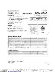 IRF7463TRPBF datasheet pdf International Rectifier