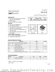 PB-IRF7473 datasheet pdf International Rectifier