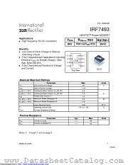 PB-IRF7493 datasheet pdf International Rectifier