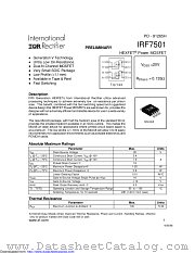 PB-IRF7501 datasheet pdf International Rectifier