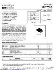 PB-IRF7503 datasheet pdf International Rectifier