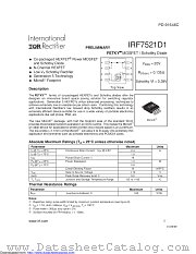 PB-IRF7521D1 datasheet pdf International Rectifier