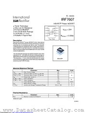 PB-IRF7607 datasheet pdf International Rectifier