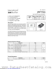 PB-IRF7703 datasheet pdf International Rectifier