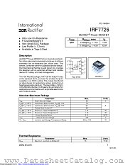 PB-IRF7726 datasheet pdf International Rectifier