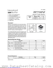 IRF7726PBF datasheet pdf International Rectifier