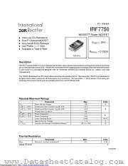 PB-IRF7750 datasheet pdf International Rectifier
