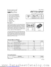 IRF7751G datasheet pdf International Rectifier