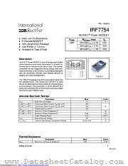 PB-IRF7754 datasheet pdf International Rectifier
