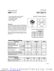 PB-IRF7807V datasheet pdf International Rectifier