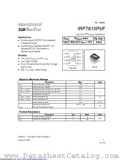 IRF7815 datasheet pdf International Rectifier