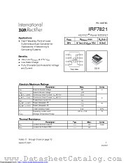 PB-IRF7821 datasheet pdf International Rectifier