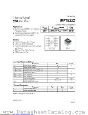 PB-IRF7832Z datasheet pdf International Rectifier