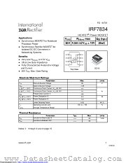 IRF7834TR datasheet pdf International Rectifier