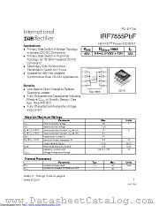 IRF7855TRPBF datasheet pdf International Rectifier