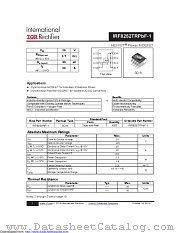 IRF8252TRPBF-1 datasheet pdf International Rectifier