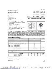 IRF8313 datasheet pdf International Rectifier