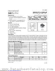 IRF8721G datasheet pdf International Rectifier