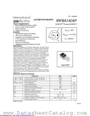 PB-IRFBA1404P datasheet pdf International Rectifier