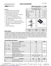 IRFI4024H-117P datasheet pdf International Rectifier