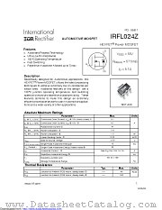 PB-IRFL024Z datasheet pdf International Rectifier