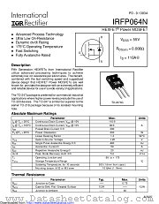 PB-IRFP064N datasheet pdf International Rectifier