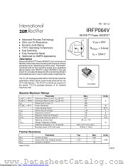 PB-IRFP064V datasheet pdf International Rectifier