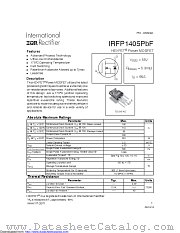 IRFP1405PBF datasheet pdf International Rectifier