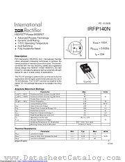 PB-IRFP140N datasheet pdf International Rectifier