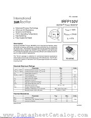 PB-IRFP150V datasheet pdf International Rectifier