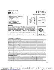 PB-IRFP250N datasheet pdf International Rectifier