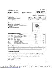 PB-IRFP3703 datasheet pdf International Rectifier